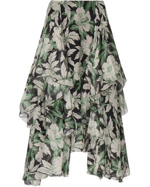 Loewe Silk Skirt - Gray