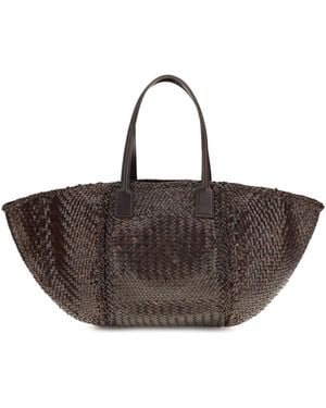 Dragon Diffusion Teresa Handwoven Tote Bag - Brown