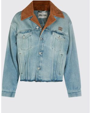 Miu Miu Jacket Gnawed - Blue
