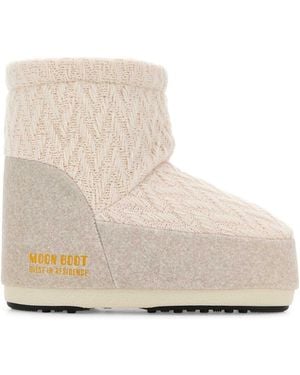 Moon Boot Mb X Gir Icon Low Nolace Knit Sand - Natural