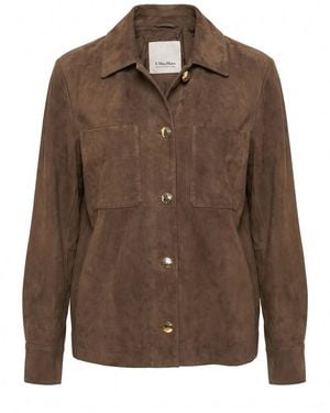 Max Mara Maxmara 'S Leather Jacket - Brown