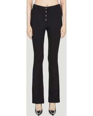 Rabanne Rabanne Flare Button Pants - Black