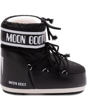 Moon Boot 'Icon Low Nylon' Boots - Black