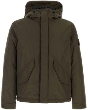 Stone Island Polyester Blend Padded Jacket - Green