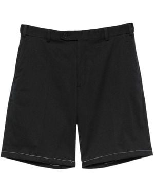 Brioni Journey Cotton Bermuda Shorts - Black