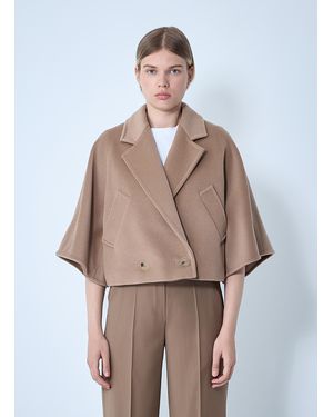 Max Mara Cropped Jacket - Natural