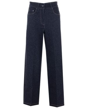 Max Mara Mxpribes Denim Pants - Blue