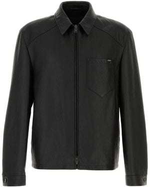 Prada Leather Jacket - Black