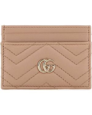Gucci Leather Card Holder - Brown
