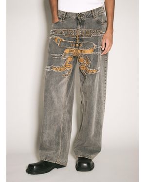 Y. Project Y/Project Evergreen Paris' Best Patch Jeans - Multicolor