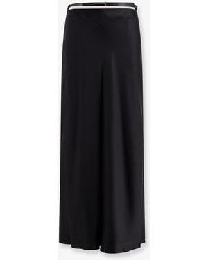 Tom Ford Silk Midi Skirt - Black