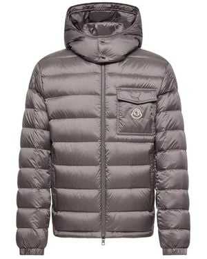 Moncler Verith Short Hooded Puffer Jacket - Gray