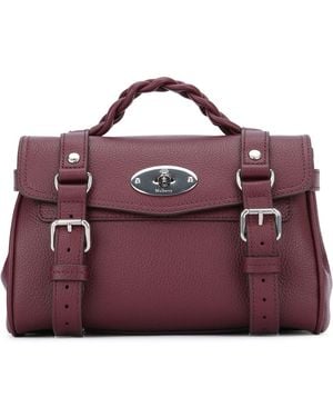 Mulberry Mini Alexa Small Classic Grain - Purple