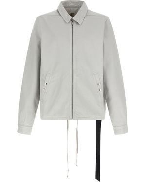 Rick Owens Shirt Collar Jackets - Gray