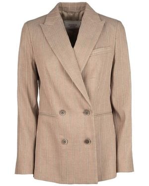 Peserico Clothing Blazers & Gilets - Natural