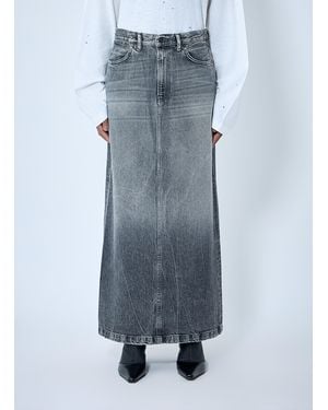 Acne Studios Denim Maxi Skirt - Blue
