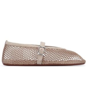 Alaïa Mesh Mary Jane Ballet Flats - Multicolor