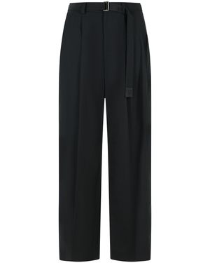 Sacai Wool Blend Pants - Black