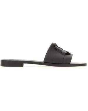 Moncler Shoes Slippers - Black