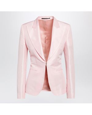 Gucci Silk Faille Jacket - Pink