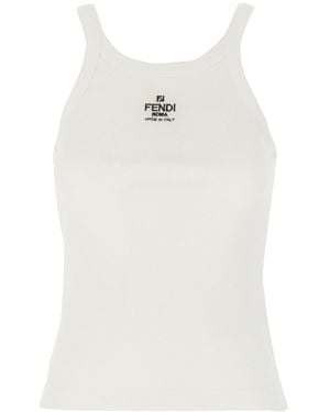 Fendi Clothing Coats - White
