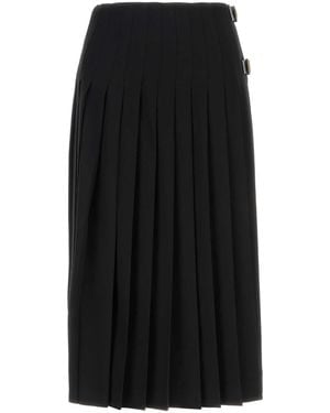 Burberry Wool Mini Skirt - Black