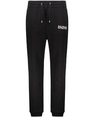 Balmain Logo Jogging Pants - Black