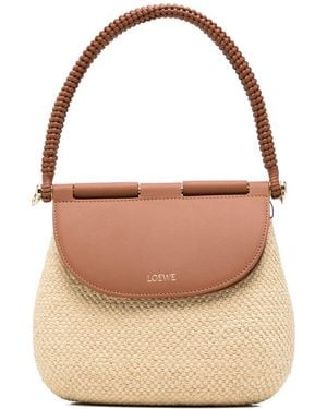 Loewe Paula's Ibiza Pescador Medium Rafia Handbag - Natural