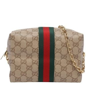 Gucci Mini Camera Bag With Nastro Web - Natural