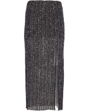 Missoni Sequin Midi Skirt - Gray