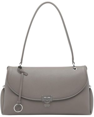 Ferragamo Medium Sofia 2026 Shoulder Bag - Gray