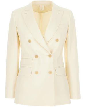 Max Mara Clothing Blazers & Gilets - Natural