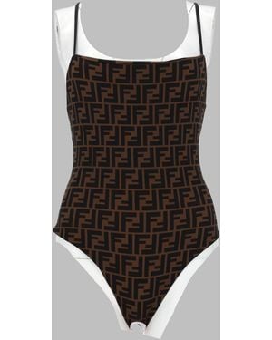 Fendi Costume Da Bagno Intero Reversibile - Black