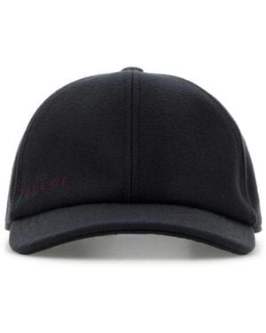 Gucci Wool Baseball Cap - Black
