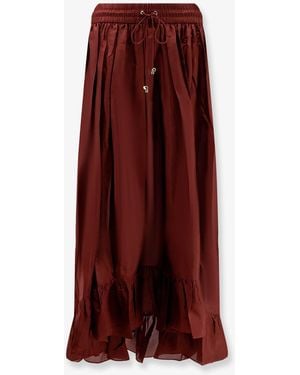 Zimmermann Aster Silk Skirt - Purple