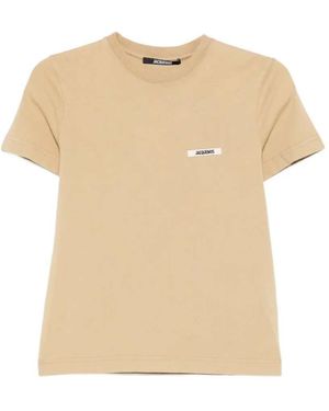 Jacquemus Le T-Shirt Gros Grain - Natural