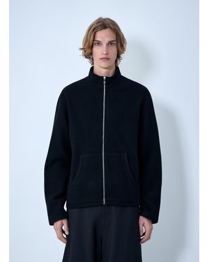 Rier Wool Zip-Up Jacket - Blue