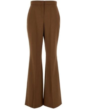 Fendi Caramel Wool Blend Pant - Brown