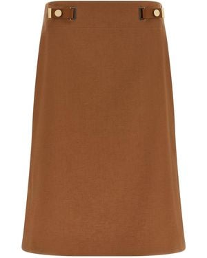 Fendi 'New Linen' Skirt - Brown