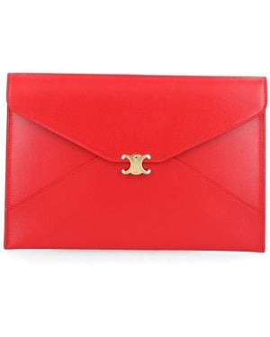 Celine "Envelope" Pouch - Red