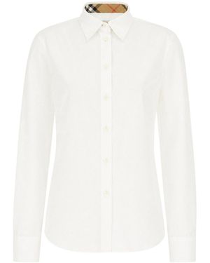 Burberry Clothing Shirts - White