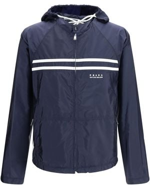 Prada Oversize Re-Nylon Jacket - Blue