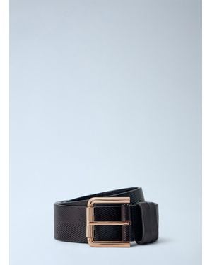 Max Mara Patterned Leather Belt - Blue
