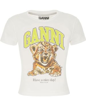 Ganni Clothing T-Shirt - Metallic