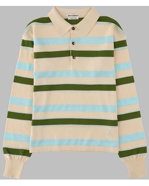 JW Anderson Wool-Cotton Polo Shirt - Green