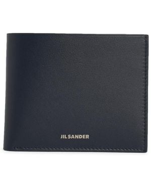 Jil Sander Leather Pocket Wallet - Blue