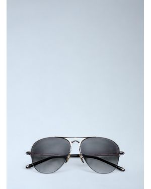 Jacques Marie Mage Amelia Aviator Sunglasses - Metallic