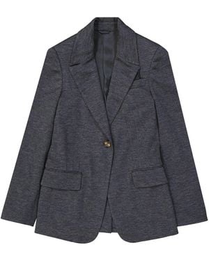 Brunello Cucinelli Wool Blazer - Blue