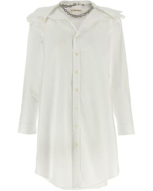 Y. Project Chemisier Dress With Asymmetric Collar - White