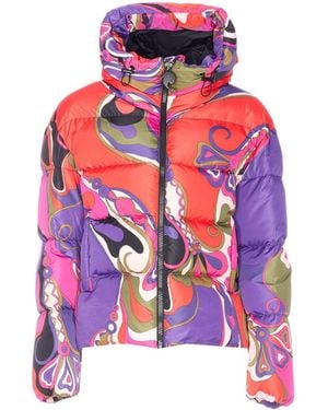 PUCCI Emilio Down Jacket Orchidee Print - Pink